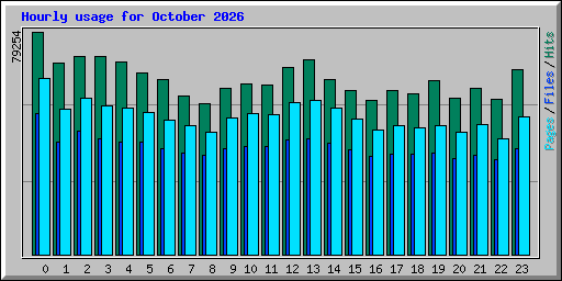 Hourly usage for October 2026